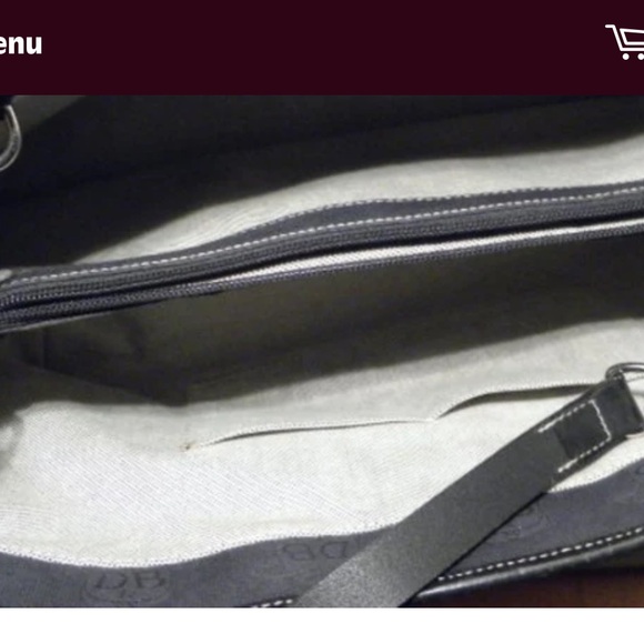 Dooney & Bourke Signature Black Canvas Large Satchel with shoulder strap - Picture 5 of 7